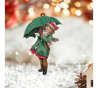 Décorations de Noël 2D en acrylique, pour enfant avec parapluie, décoration pour sapin de Noël, souvenir du Nouvel An, vacances saisonnières, décoration de collection, cadeaux souvenirs de Noël pour