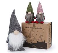 Décorations de Noël, 3 pièces Noël GNOME Nain Suédois Fait à la Main, Père Noël pour la Maison, Jouet Elfe en Peluche, Décoration de Table d'hiver et Cadeaux de Vacances