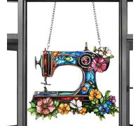 Décorations de Noël à Coudre - Petites décorations de Machine à Coudre 2D, décorations de Voiture, Attrape-Soleil, décorations d'arbre de Noël pour Les Amateurs de Couture