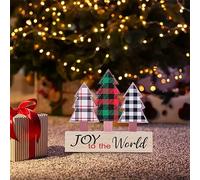 Décorations de Noël à suspendre en bois pour sapin de ferme, bâtiment, table, fête, vacances, salon, table à manger, cheminée, cadeaux décoratifs (A, taille unique)