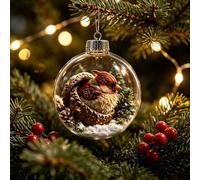 Décorations de Noël à suspendre en forme d'animal avec figurines d'animaux réalistes en résine à suspendre pour la maison, fête, thème confortable