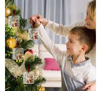 Décorations de Noël à suspendre pour fêtes d'hiver (B, 10 cm)