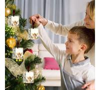 Décorations de Noël à suspendre pour fêtes d'hiver (C, 10 cm)