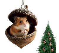 Décorations de Noël - Adorable décoration en acrylique 2D sur le thème des animaux | Décorations de Noël en forme de gland pour portes, , jardin, cour, chemin, rebord de fenêtre, chambre à coucher