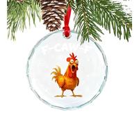 Décorations de Noël amusantes - Décorations de Noël moche coq avec mot amusant pour la famille, les amis, les agriculteurs, Thanksgiving, la maison et le poulailler