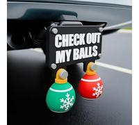 Décorations de Noël amusantes en forme de voiture, consultez mes boules, accessoires de voiture, cadeau de Noël grossier pour homme