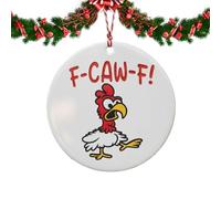 Décorations de Noël amusantes | Pendentif coq - avec mot amusant - Décorations de Noël pour la famille, les amis, les agriculteurs, Thanksgiving, la maison