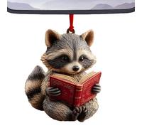 Décorations de Noël anciennes - Souvenir en acrylique 2D sur le thème du livre d'animaux pour la joie des fêtes | Ornements inspirés du livre, parfaites pour les vers de bibliothèque, les femmes, les