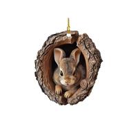 Décorations de Noël Animal Ornement Acrylique 2D Interieur Boules de Noel Arbre de Noël Motif Animal Personnalisable Décoration à Suspendre Animale, Hibou écureuil hérisson (A08-C, One Size)