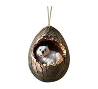Décorations de Noël Animal Ornement Acrylique 2D Interieur Boules de Noel Arbre de Noël Motif Animal Personnalisable Décoration à Suspendre Animale, Hibou écureuil hérisson (A02-E, 7.5cm)