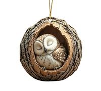 Décorations de Noël Animal Pendentif en Acrylique 2D Décoration à Suspendre Amusant Mignon Boules de Noel Ornements pour Sapin de Noël, La Maison, La Voiture, Le Bureau, La Fête