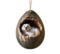 Décorations de Noël Animal Pendentif en Acrylique 2D Décoration à Suspendre Amusant Mignon Boules de Noel Ornements pour Sapin de Noël, La Maison, La Voiture, Le Bureau, La Fête