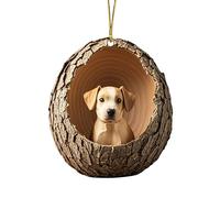Décorations de Noël Animal Pendentif en Acrylique 2D Décoration à Suspendre Amusant Mignon Boules de Noel Ornements pour Sapin de Noël, La Maison, La Voiture, Le Bureau, La Fête