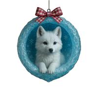 Décorations de Noël animales - Pendentif 2D en Acrylique - Articles de Bricolage - Grotte en de Glace - Décorations d'animaux à Suspendre - pour fête, Ferme, Vacances, Chambre à Coucher
