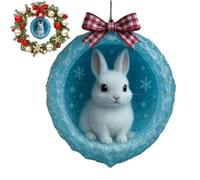 Décorations de Noël animales - Pendentif en Acrylique 2D - Grotte en de Glace - Motif Naturel - Décoration de Noël Animale - pour la Maison, Les fêtes, Les Vacances, la Chambre à Coucher, Les