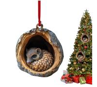 Décorations De Noël Animaux - Décorations Arbre De Noël Suspendables en Acrylic 2D | Décoration Suspendable pour Cheminée Jardin Fenêtre Fête | Porte Mur Fenêtre