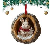 Décorations De Noël Animaux | Décorations Maison 2D Plates En Forme De Trou,Décoration Animale En Acrylic Pour Pendentif De Sapin De Noël | Pour le Couloir, la Salle de Bain, l'Entrée, le Séjour, la M