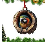 Décorations de Noël Animaux, Ornements de Noël en Acryllique 2D Animaux, Suspensions Colorées pour Arbre Maison Voiture Amis Famille Cadeaux Fêtes