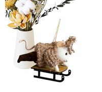 Décorations de Noël Animaux Ornements Mignons Artisanaux Pour Arbre