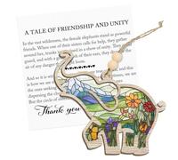 Décorations de Noël | Attrape- éléphant avec carte - souvenir pour femme, arbre intérieur, fenêtre, remise de diplôme, mur, fête, vacances