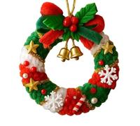 Décorations de Noël au crochet : accessoires de vacances faits à la main, chargeur de miroir de voiture charmant fait à la main | Décorations de festival pour débutants avec la saison de f