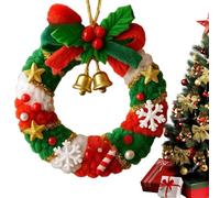 Décorations De Noël Au Crochet | Arbres De Noël Artisanat Au Crochet,Décorations Accrochables Facile À Faire Pour L'Intérieur De La Maison De Vacances