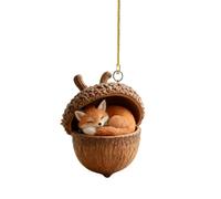Décorations de Noël avec Glands Panneau Décoratif Thème Forêt en Acrylique | Décorations pour sapin de Noël Pour cour arrière jardin patio chambre salon maison foyer fêtes 3