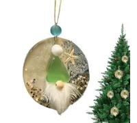 Décorations de Noël avec gnomes - Décorations acryliques imperméables - pour sapin de Noël avec des gnomes, pour les amoureux de la plage, les vacances, la maison, la fête, la famille de Pâques