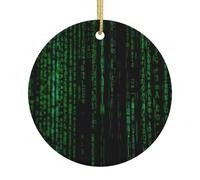 Décorations de Noël avec impression Hacker Era, décorations d'arbre Xmax décoratives à suspendre, cadeaux en céramique, décoration d'intérieur