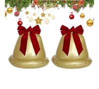 Décorations de Noël Ballon Gonflable | Décoration Ballon Gonflable PVC pour Extérieur - 2 Pièces Décorations Festives Saisonnières pour Patio Pergola Salon Jardin