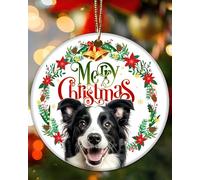 Décorations de Noël Border Collie Cadeaux pour femme à suspendre Chien Souvenir