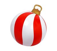 Décorations de Noël Boules | Grandes Décorations de Noël Gonflables 61 cm | Accessoires Festifs Rouges et Blancs pour Fête | Intérieur Extérieur Jardin Festival Hivernal