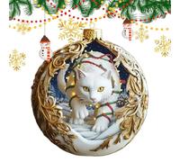 Décorations de Noël | Boules transparentes - Ensemble de décorations saisonnières incassables à suspendre pour maisons, écoles, restaurants et centres commerciaux | Idéal pour mariages, anniversaires