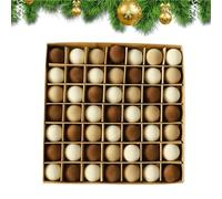 Décorations de Noël Bourgogne - Boules de Noël, boules rouges, 49 pièces suspendues douces floquées, pour arbres de Noël, boules en velours pour la famille, les amis, les collègues, les fêtes