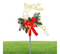 Décorations de Noël Cerfs | Poteaux LED en forme d'animaux, éclairage de jardin pour fêtes d'hiver, décorations extérieures pour vacances d'hiver, chemin de maison, maison