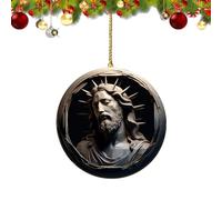 Décorations de Noël chrétiennes, artisanat religieux en acrylique 2D | Bijoux Jésus-Christ pour le sapin de Noël | Pour la maison, les vacances de Pâques, la bibliothèque, l'intérieur de la voiture