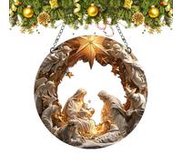 Décorations de Noël chrétiennes - Décorations de Noël - Décorations de Noël chrétiennes pour Noël et Jésus - Décorations de Noël pour l'église Sainte Famille