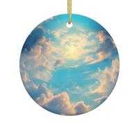 Décorations de Noël ciel nuageux, décorations de sapin de Noël, cadeaux pour maman, idée cadeau unique, parfaites pour les fêtes de vacances, arbre, fenêtre, décoration murale