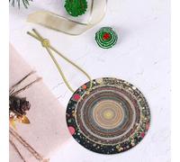 Décorations de Noël circulaires en forme de collision de couleurs, décorations de sapin de Noël, cadeaux pour maman, cadeaux de Noël, idée cadeau unique, parfaites pour les fêtes de vacances, arbre