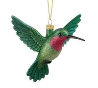Décorations de Noël Colibri, à Clipser, Bijoux à Plumes Scintillants, Accents d'oiseau festifs, Parfaits pour Les couronnes de Sapin de Noël et la décoration de Noël, Lot de 4