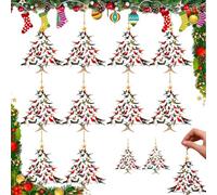 Décorations De Noël Colibri, Ornement Colibri 2D en Acrylique 2025, Merveilles Forme Cardinal pour Sapin Noël, Petite Décoration Suspendue Mignonne Et Colorée Représentant Un Oiseau(10PCS*A)