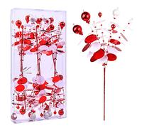 Décorations de Noël de 30,5 cm - Tube de Perles à Paillettes - Galvanoplastie - Décoration de Sapin de Noël pour la Maison et Le Vase