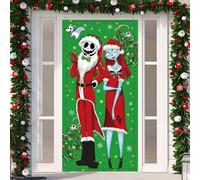 Décorations de Noël de Noël L'Étrange de Monsieur Jack et Sally Bannière de Noël Décoration de Noël pour la maison Fête