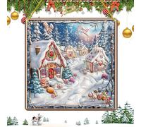Décorations de Noël de peinture en cristal, kits d'art de pierres précieuses de Noël, kits de peinture décorative avec strass, kits de peinture décorative, strass en cristal, art mural, impression