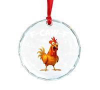 Décorations de Noël de Style Fermier - Décorations De Coq | avec Ornement Poulet À Mot Drôle,pour La Maison La Famille Les Agriculteurs La Ferme Le Poulailler Les Fêtes Et L'Action De