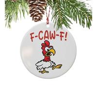 Décorations de Noël de Style Fermier - Pendentif Coq Accessoires pour Voiture | Ornements De Noël De Ferme avec Un Mot Humoristique - pour La Famille Et Les Amis Les Agriculteurs Pendant Les Vacances