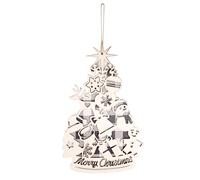 Décorations de Noël - Décorations de Noël | Pendentif en bois avec cordon | Avec ficelle et pendentif en bois pour jardin, pièce, mur, chambre à coucher, extérieur, salle de classe, fenêtre, Saint-Val