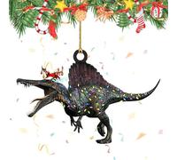 Décorations de Noël dinosaures - Décoration amusante pour sapin de Noël - Pendentif animal pour décoration de sapin de Noël - Décoration de festival pour filles et filles - Amoureux des animaux