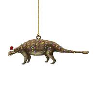Décorations de Noël dinosaures, décorations de Noël en acrylique, décorations de sapin de Noël, décorations de Noël amusantes, pendentifs d'arbre de Noël, décorations de Noël amusantes, pendentifs