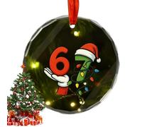 Décorations de Noël d'intérieur | Décorations de maison avec signe à la main - Noël rond pour sapin de Noël - pour extérieur, salon, chambre, fenêtre, bureau, sac à dos, anniversaire, fête